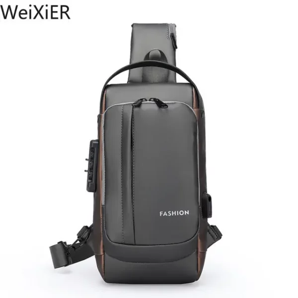 Men's Multifunction Anti-theft USB Shoulder Bag Man Crossbody – Image 5