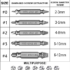 Extracteur de vis endommagées 5 Pièces – Image 3