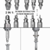 Extracteur de vis endommagées 5 Pièces – Image 4