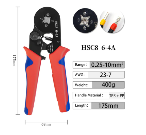 Pince à sertir 0.25 à 10mm² – Image 4