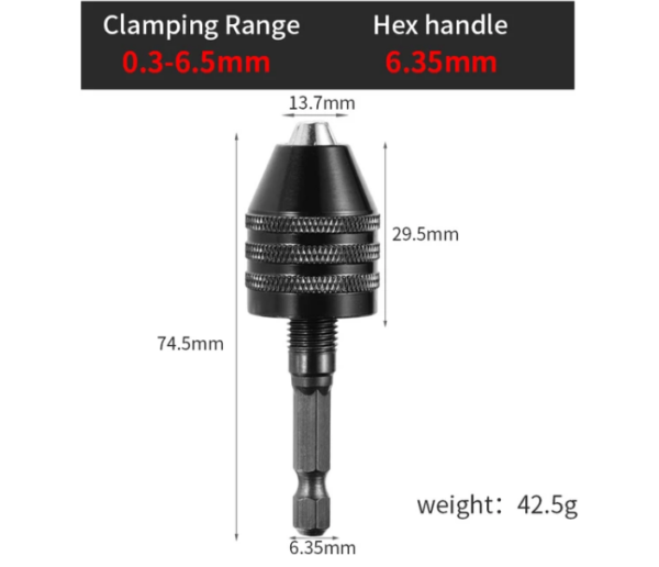 Mini mandrin de perceuse 0.3-6.5 mm – Image 5