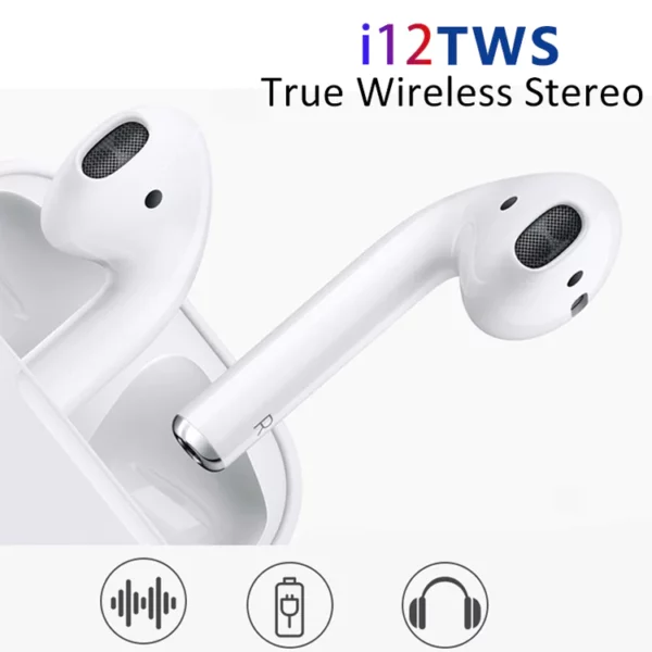 i12 TWS Bluetooth 5.0 Earphones Wireless Headphones Earbuds Touch Control