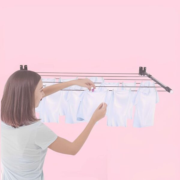 Sèche Linge Mural et Pliable - NOIR – Image 9