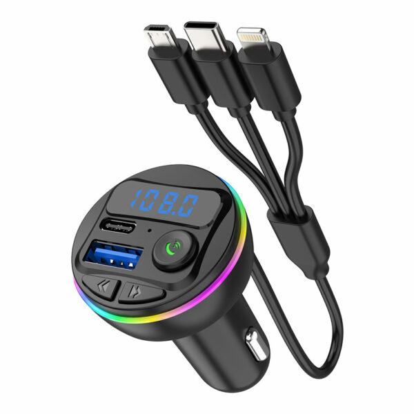 MP3 voiture Bluetooth avec Cable Charge Rapide – Image 6