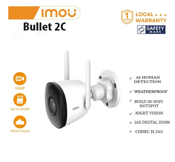 Smart Camera Imou Bullet 2C - 4MG – Image 9