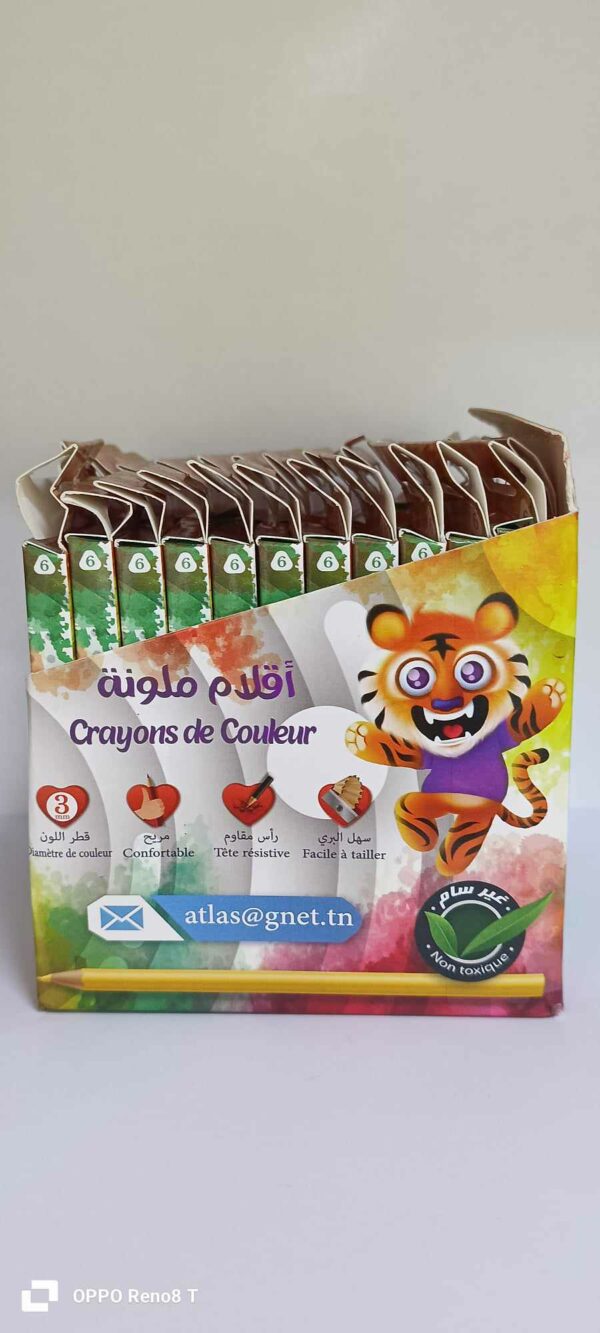 Pack 24 de 6 CRAYONS COULEURS ASSORTIS