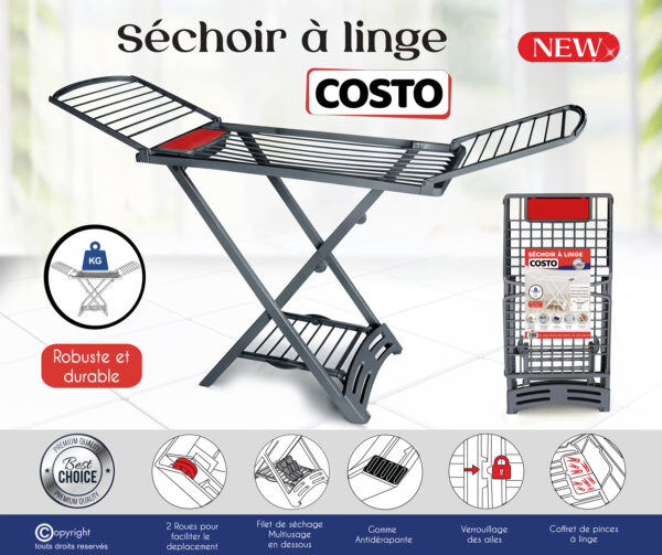 Séchoir à linge costo