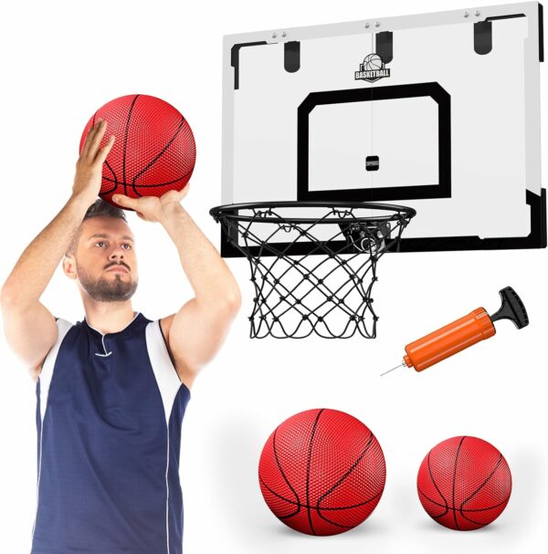 Indoor Basketball Hoop Set for Kids and Adults – Image 2