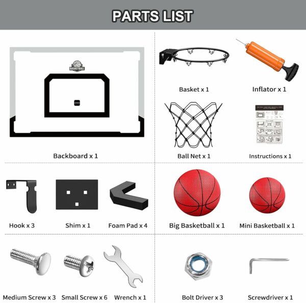 Indoor Basketball Hoop Set for Kids and Adults – Image 8